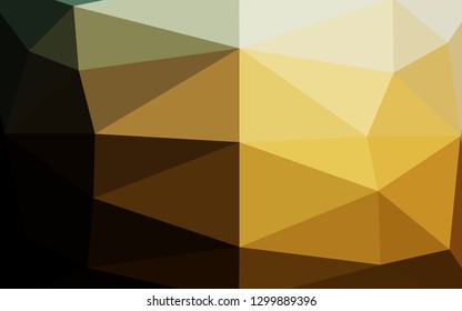 Dark Yellow, Orange vector blurry triangle texture. Shining colored illustration in a Brand new style. New texture for your design.
