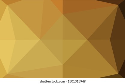Dark Yellow, Orange vector blurry hexagon template. A vague abstract illustration with gradient. The template can be used as a background for cell phones.