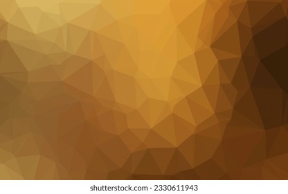 Dark Yellow, Orange vector blurry triangle template. Modern geometrical abstract illustration with gradient. Completely new template for your business design.