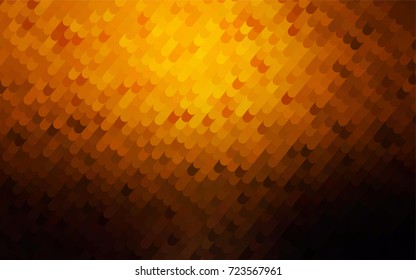 Dark Yellow, Orange vector blurry arched template. A vague circumflex abstract illustration with gradient. The completely new template can be used for your brand book.