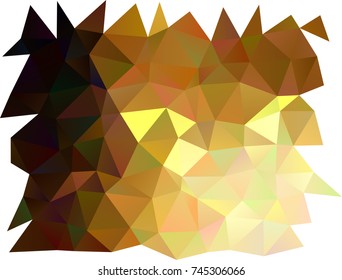 Dark Yellow, Orange vector blurry triangle pattern. A sample with polygonal shapes. A completely new design for your business.