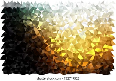Dark Yellow, Orange vector blurry triangle pattern. Glitter abstract illustration with an elegant design. The template can be used as a background for cell phones.