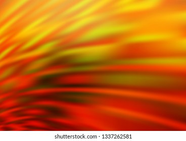 Dark Yellow, Orange vector bokeh pattern. A vague abstract illustration with gradient. The background for your creative designs.