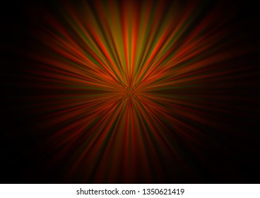Dark Yellow, Orange vector bokeh template. A completely new color illustration in a bokeh style. The best blurred design for your business.