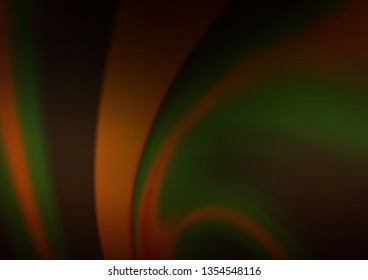 Dark Yellow, Orange vector bokeh and colorful pattern. A completely new color illustration in a bokeh style. Brand new design for your business.