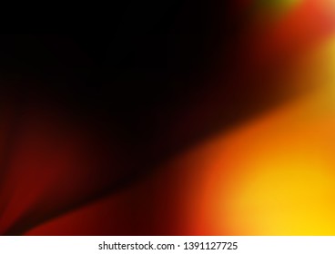 Dark Yellow, Orange vector bokeh pattern. A vague abstract illustration with gradient. A new texture for your design.