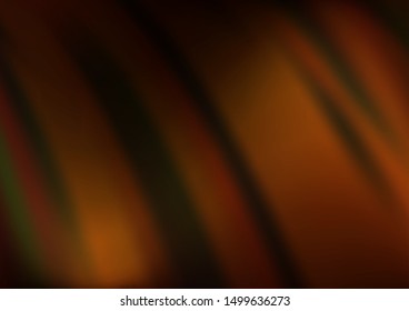 Dark Yellow, Orange vector bokeh pattern. Modern geometrical abstract illustration with gradient. A completely new design for your business.