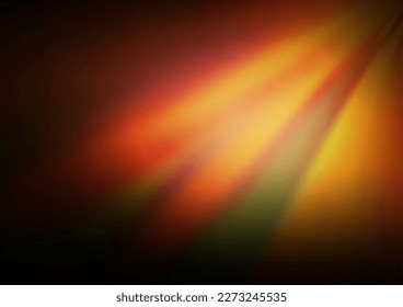 Dark Yellow, Orange vector bokeh and colorful pattern. Modern geometrical abstract illustration with gradient. The best blurred design for your business.