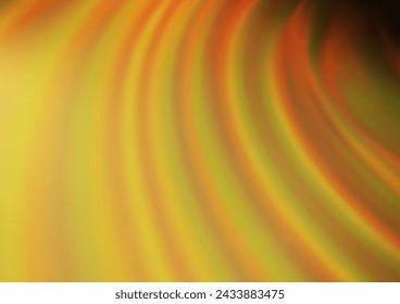 Dark Yellow, Orange vector bokeh template. Colorful illustration in blurry style with gradient. A new texture for your design.