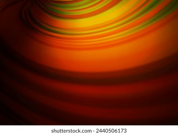 Dark Yellow, Orange vector bokeh template. Modern geometrical abstract illustration with gradient. Brand new design for your business.