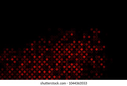 Dark Yellow, Orange vector  cover with spots. Glitter abstract illustration with blurred drops of rain. New design for ad, poster, banner of your website.