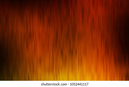 Dark Yellow, Orange vector cover with long lines. Decorative shining illustration with lines on abstract template. Best design for your ad, poster, banner.