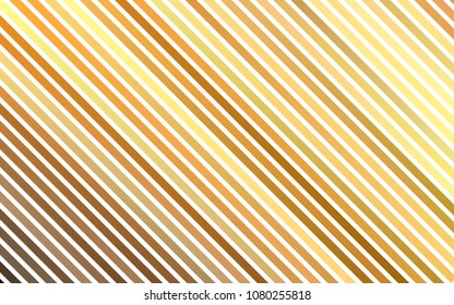 Dark Yellow, Orange vector cover with long lines. Modern geometrical abstract illustration with staves. Best design for your ad, poster, banner.