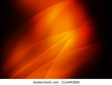 Dark Yellow, Orange vector cover with long lines. Glitter abstract illustration with colored sticks. Best design for your ad, poster, banner.