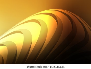 Dark Yellow, Orange vector cover with long lines. Glitter abstract illustration with colored sticks. The pattern can be used for websites.