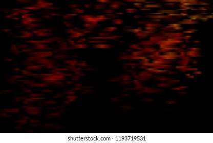 Dark Yellow, Orange vector cover with long lines. Modern geometrical abstract illustration with staves. The template can be used as a background.