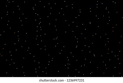 Dark Yellow, Orange vector cover with small and big stars. Glitter abstract illustration with colored stars. The pattern can be used for wrapping gifts.