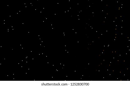 Dark Yellow, Orange vector cover with small and big stars. Blurred decorative design in simple style with stars. The template can be used as a background.