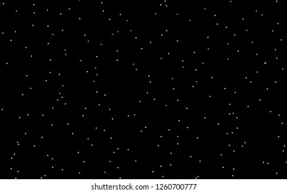 Dark Yellow, Orange vector cover with small and big stars. Modern geometrical abstract illustration with stars. The pattern can be used for new year ad, booklets.