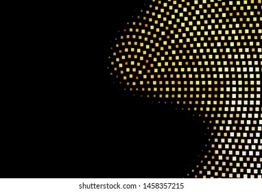 Dark Yellow, Orange vector cover in polygonal style. Modern abstract illustration with colorful rectangles. Best design for your ad, poster, banner.