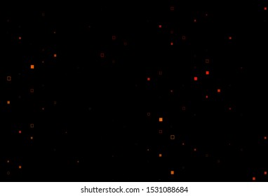 Dark Yellow, Orange vector cover with polygonal style. Glitter abstract illustration with rectangular shapes. Pattern for websites, landing pages.
