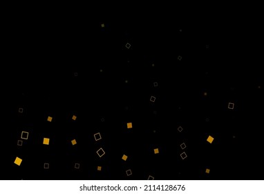 Dark Yellow, Orange vector cover with polygonal style. Decorative design in abstract style with rectangles. Smart design for your business advert.