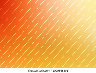 Dark Yellow, Orange vector doodle blurred template. Colorful abstract illustration with lines in Asian style. The pattern can be used for wallpapers and coloring books.