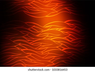 Dark Yellow, Orange vector doodle blurred pattern. A vague abstract illustration with doodles in Indian style. The template can be used as a background for cell phones.