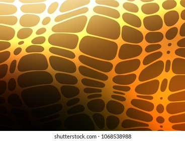 Dark Yellow, Orange vector doodle blurred texture. Ethnic elegant natural pattern with gradient. The pattern can be used for wallpapers and coloring books.