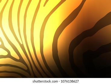 Dark Yellow, Orange vector doodle blurred pattern. A vague abstract illustration with doodles in Indian style. The pattern can be used for wallpapers and coloring books.