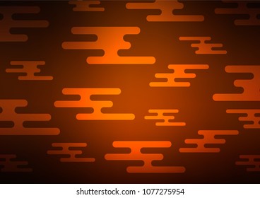 Dark Yellow, Orange vector doodle blurred pattern. Geometric doodle illustration in Origami style with gradient. The textured pattern can be used for website.