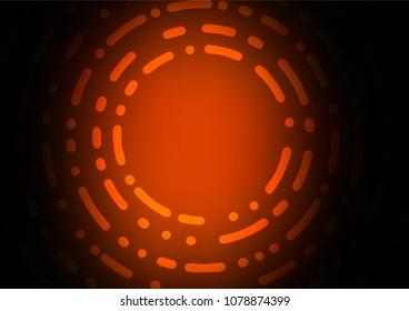 Dark Yellow, Orange vector doodle blurred background. Doodles on blurred abstract background with gradient. A completely new design for your business.