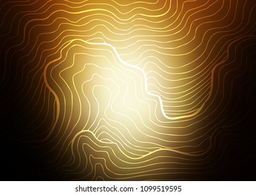 Dark Yellow, Orange vector doodle blurred template. An elegant bright illustration with lines in Natural style. The pattern can be used for wallpapers and coloring books.