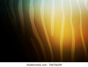 Dark Yellow, Orange vector doodle blurred texture. Colorful illustration in abstract style with doodles and Zen tangles. The textured pattern can be used for website.