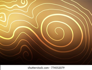 Dark Yellow, Orange vector doodle blurred pattern. Decorative shining illustration with doodles on abstract template. The pattern can be used for coloring books and pages for kids.
