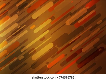 Dark Yellow, Orange vector doodle blurred texture. Blurred decorative design in Indian style with Zen tangles. Brand-new design for your business.