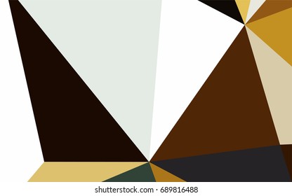 Dark Yellow, Orange vector geometric simple minimalistic background, which consist of triangles on white background. Triangular pattern with gradient for your business design. 
