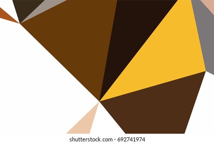 Dark Yellow, Orange vector geometric simple minimalistic background, which consist of triangles on white background. Triangular pattern with gradient for your business design. 