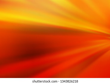 Dark Yellow, Orange vector glossy abstract template. A completely new color illustration in a bokeh style. Brand new style for your business design.