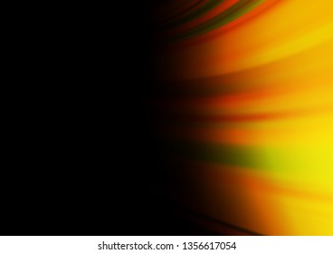 Dark Yellow, Orange vector glossy abstract template. An elegant bright illustration with gradient. Brand new design for your business.