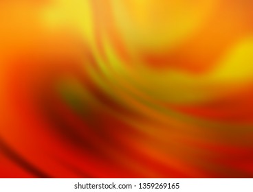 Dark Yellow, Orange vector glossy abstract template. Creative illustration in halftone style with gradient. A new texture for your design.
