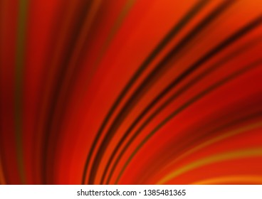 Dark Yellow, Orange vector glossy bokeh pattern. Colorful abstract illustration with gradient. The background for your creative designs.