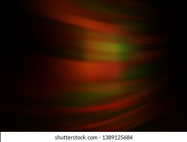Dark Yellow, Orange vector glossy bokeh pattern. An elegant bright illustration with gradient. The background for your creative designs.