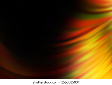 Dark Yellow, Orange vector glossy bokeh pattern. Creative illustration in halftone style with gradient. The background for your creative designs.