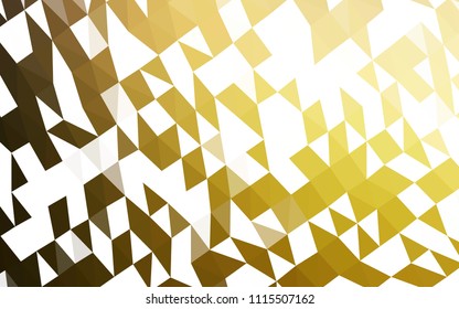 Dark Yellow, Orange vector hexagon mosaic template. A completely new color illustration in a vague style. Brand new style for your business design.