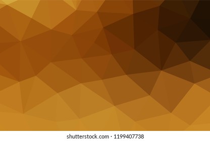 Dark Yellow, Orange vector hexagon mosaic template. A completely new color illustration in a vague style. The template can be used as a background for cell phones.