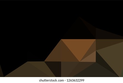 Dark Yellow, Orange vector hexagon mosaic texture. Modern geometrical abstract illustration with gradient. The completely new template can be used for your brand book.