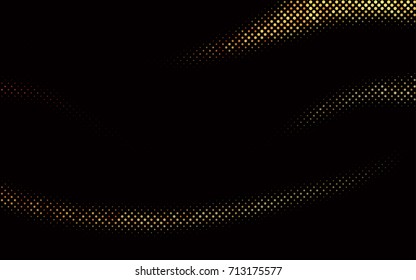 Dark Yellow, Orange vector illustration which consist of circles. Dotted gradient design for your business. Creative geometric background in halftone style with colored spots.
