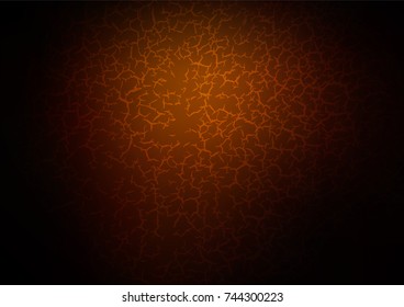 Dark Yellow, Orange vector indian curved background. Colorful abstract illustration with lines in Asian style. Hand painted design for web, wrapping, wallpaper.