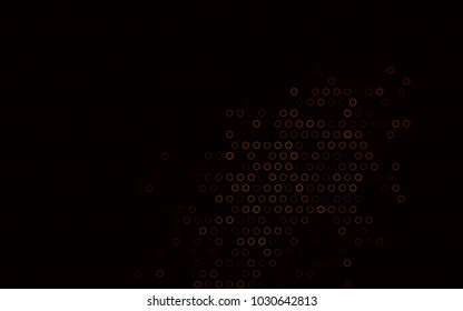 Dark Yellow, Orange vector  layout with circle shapes. Modern abstract illustration with colorful water drops. The pattern can be used for ads, leaflets of liquid.